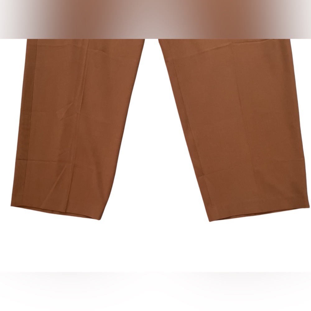 J Crew Factory Belted Straight-Leg Trouser Pant Size 22 in Vintage Brandy - Picture 11 of 13